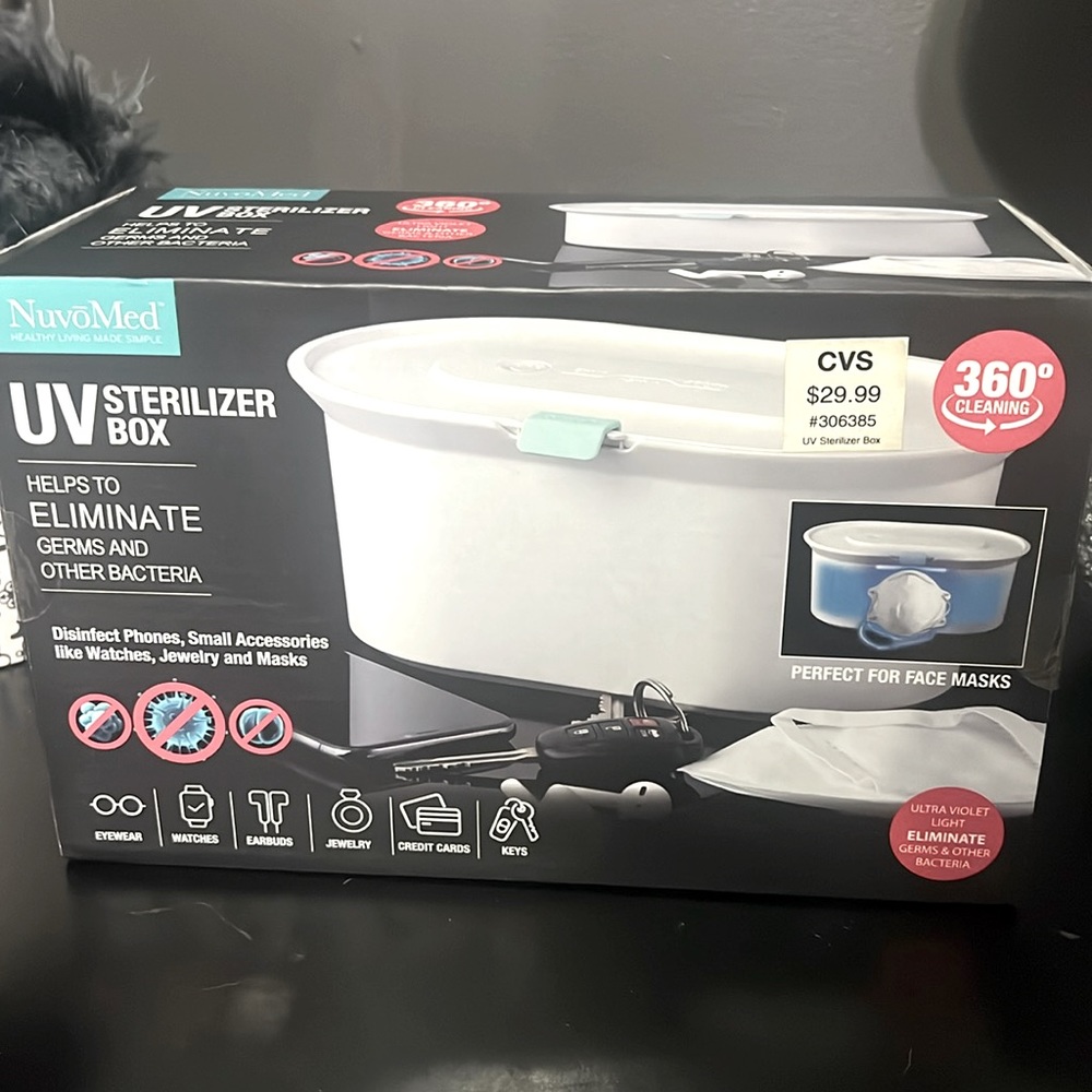 new, NuvoMed UV Sterilizer Box.